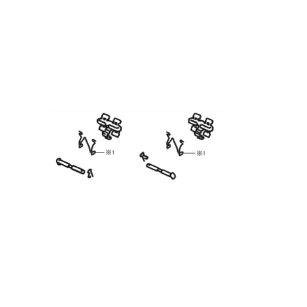 Genuine Lexus 04948-30071 Rear Pad Fitting Kit (Inc. GS & IS)