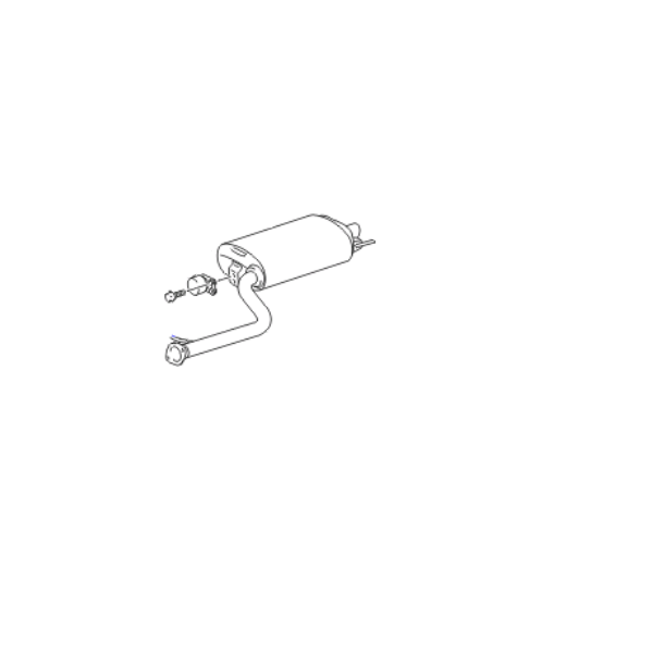 Genuine Lexus 17430-38570 LS Phase 4 O/S Exhaust Back Box