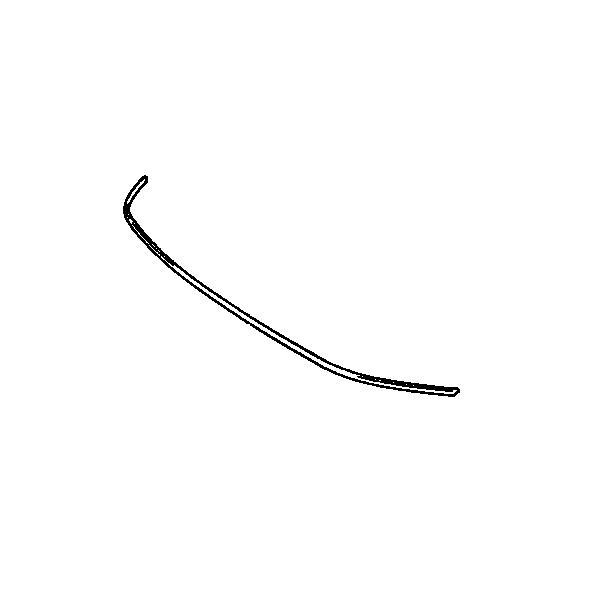 Genuine Lexus 52711-50030 LS Phase 2 Front Bumper Chrome Moulding