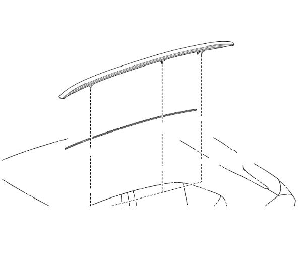 Genuine Lexus 63460-76010 UX Phase 1 O/S Roof Rail