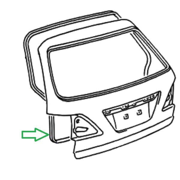 Genuine Lexus 67881-48010 RX Phase 1 Boot Weather Seal