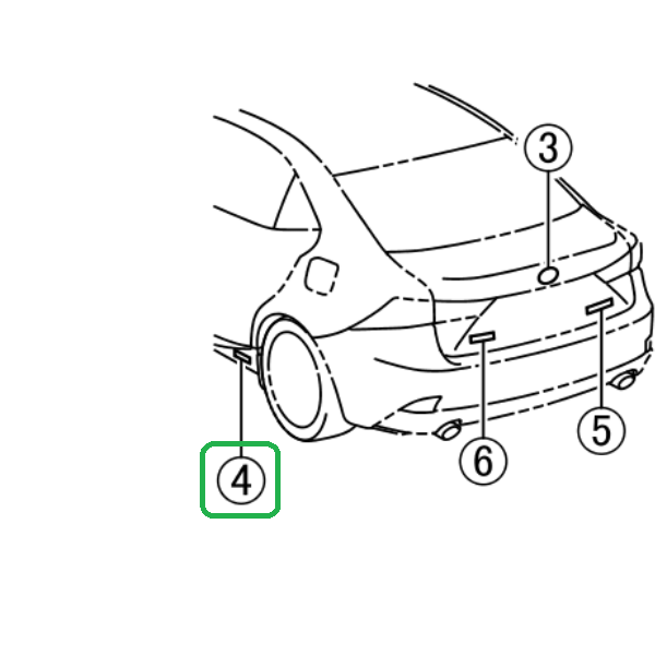 Genuine Lexus 75473-53050 IS Phase 3 N/S Rear Sill Badge