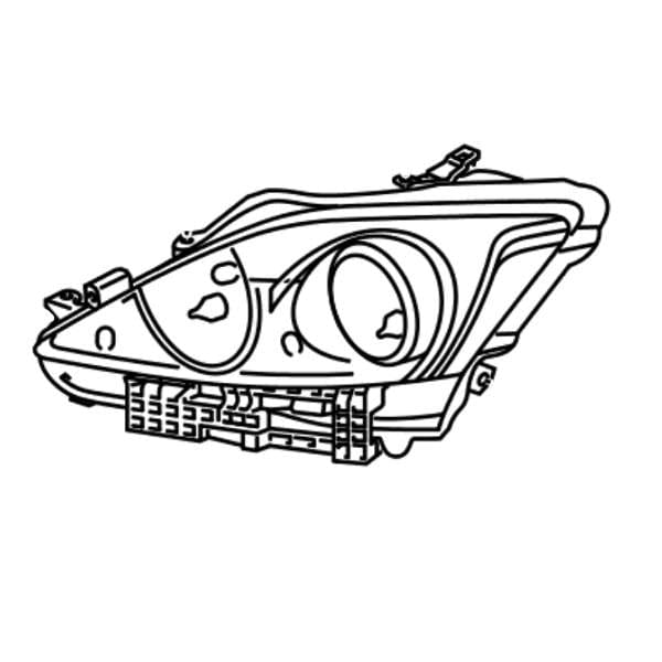 Genuine Lexus 81185-53653 IS O/S Front Headlight