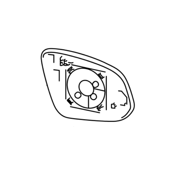 Genuine Lexus 87961-78050 NX Phase 1 N/S Mirror Glass