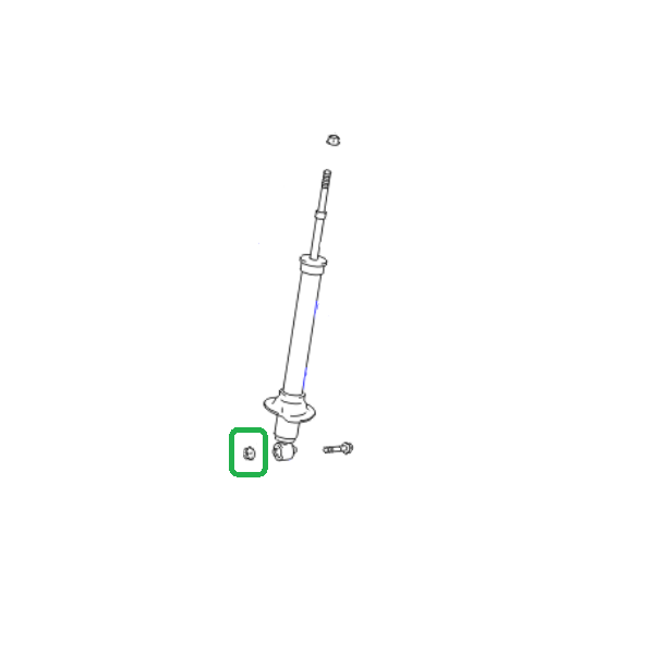 Genuine Lexus 90179-14044 Rear Shock Absorber Lower Nut (Inc. IS, GS & SC430)