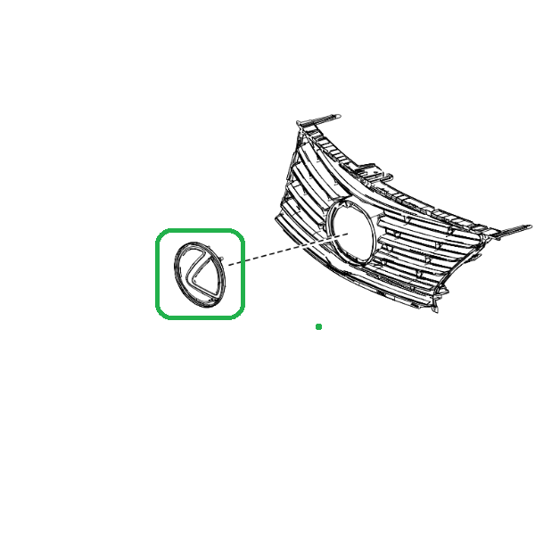 Genuine Lexus 90975-02126 Front Emblem 2013-2017 (Inc. CT, GS, RX & IS)