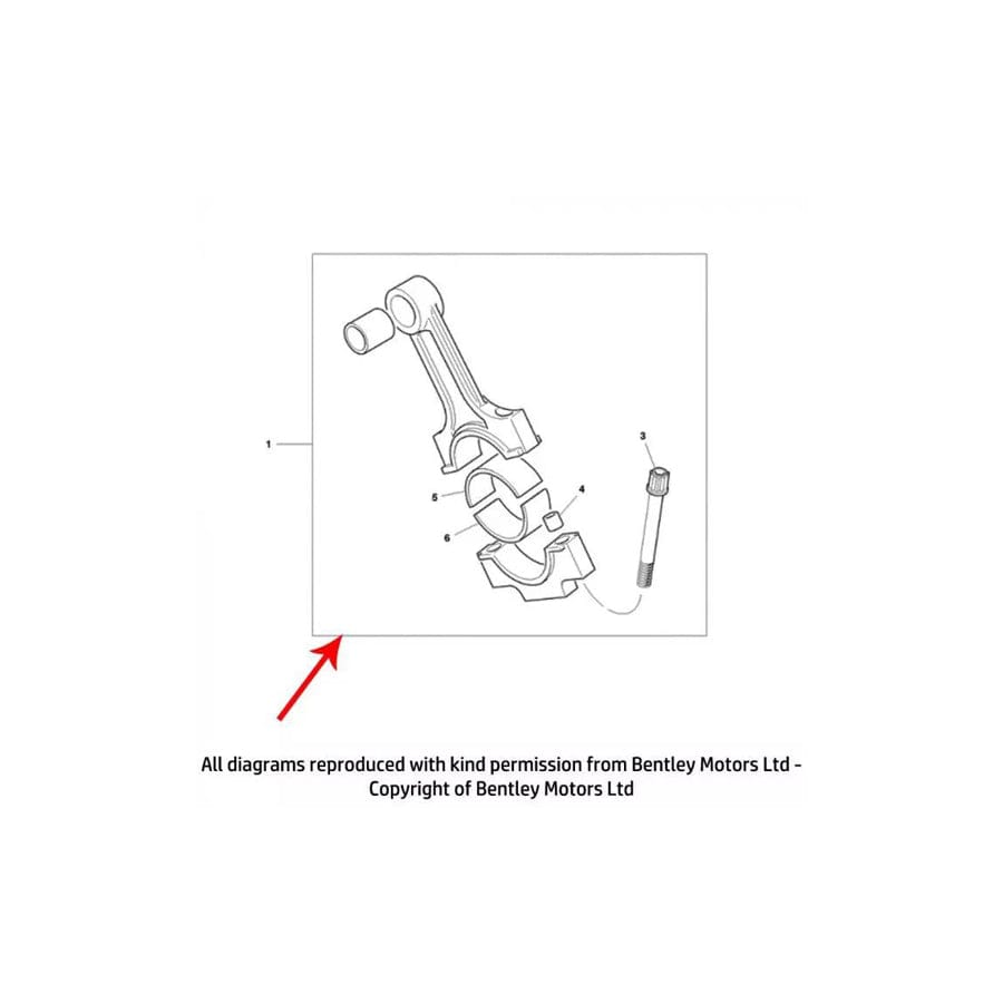 GENUINE Rolls-Royce PB28206PA CONNECTING ROD ASSEMBLY (V12)