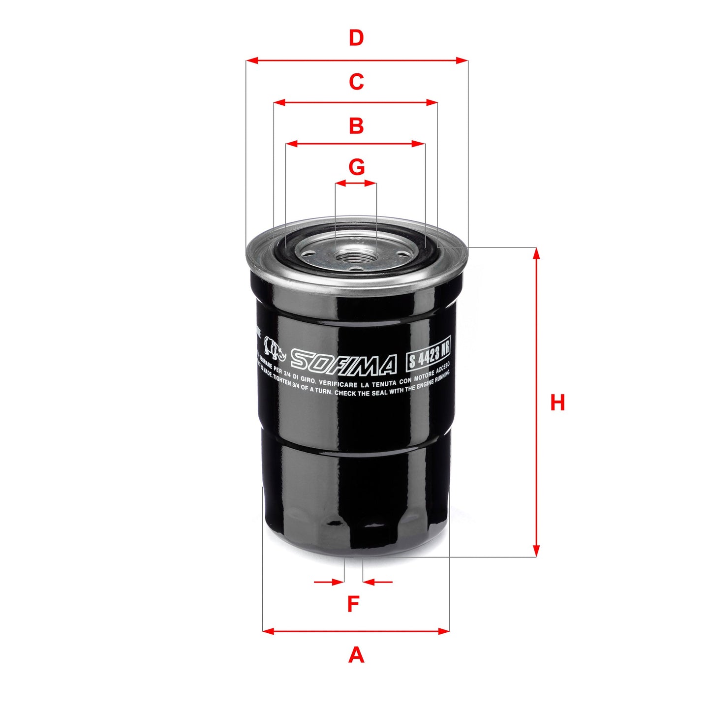 SOFIMA S4423NR Fuel Filter