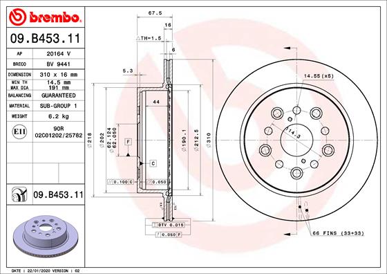 AUGER AUG53886 Disc Brake Caliper Repair Kit