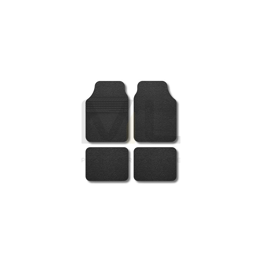 Goodyear Universal fit GOD9018 Floor mat set Polyester, Front and Rear, Black