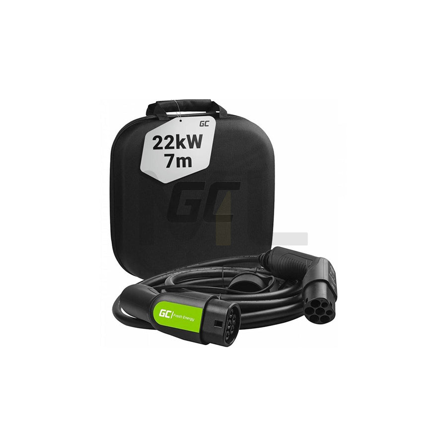Green Cell EV08 Charging cable Charging coupler type 2, Charging plug type 2, 32A, 22kW, 7m, Phases 3, IP55