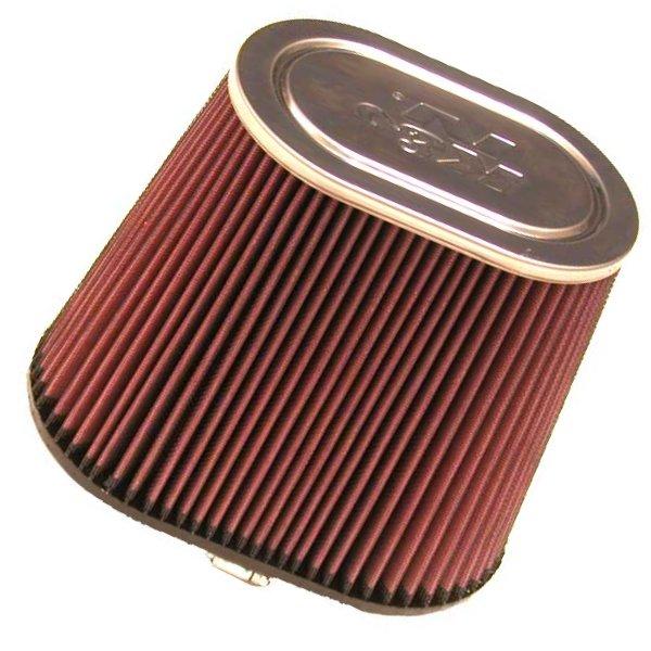 K&N Engineering K&N Universal Chrome Oval Tapered Air Filter - 2in Flg ID x 4in OS L 3in OS W x 2.75in H