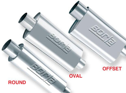 Borla XR-1 Racing Sportsman 3 inch Outlet / 3 inch Inlet Round Muffler