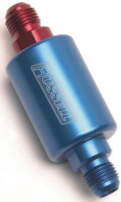 Russell Performance Black Anodized (3-1/4in Length 1-1/4in dia. -8 male inlet/outlet)