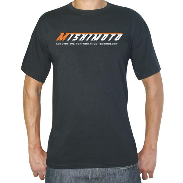 Mishimoto Mens Athletic Script Gray T-Shirt - Medium