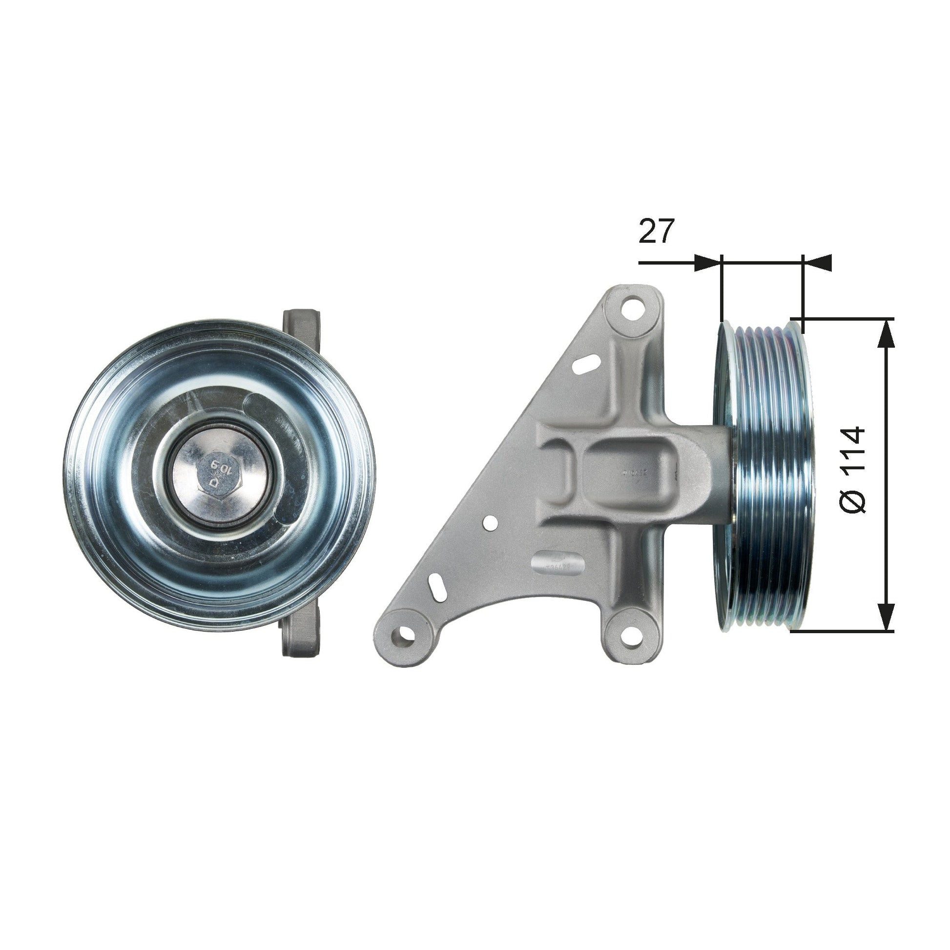 GATES GATT36429 V-Ribbed Belt Deflection/Guide Pulley
