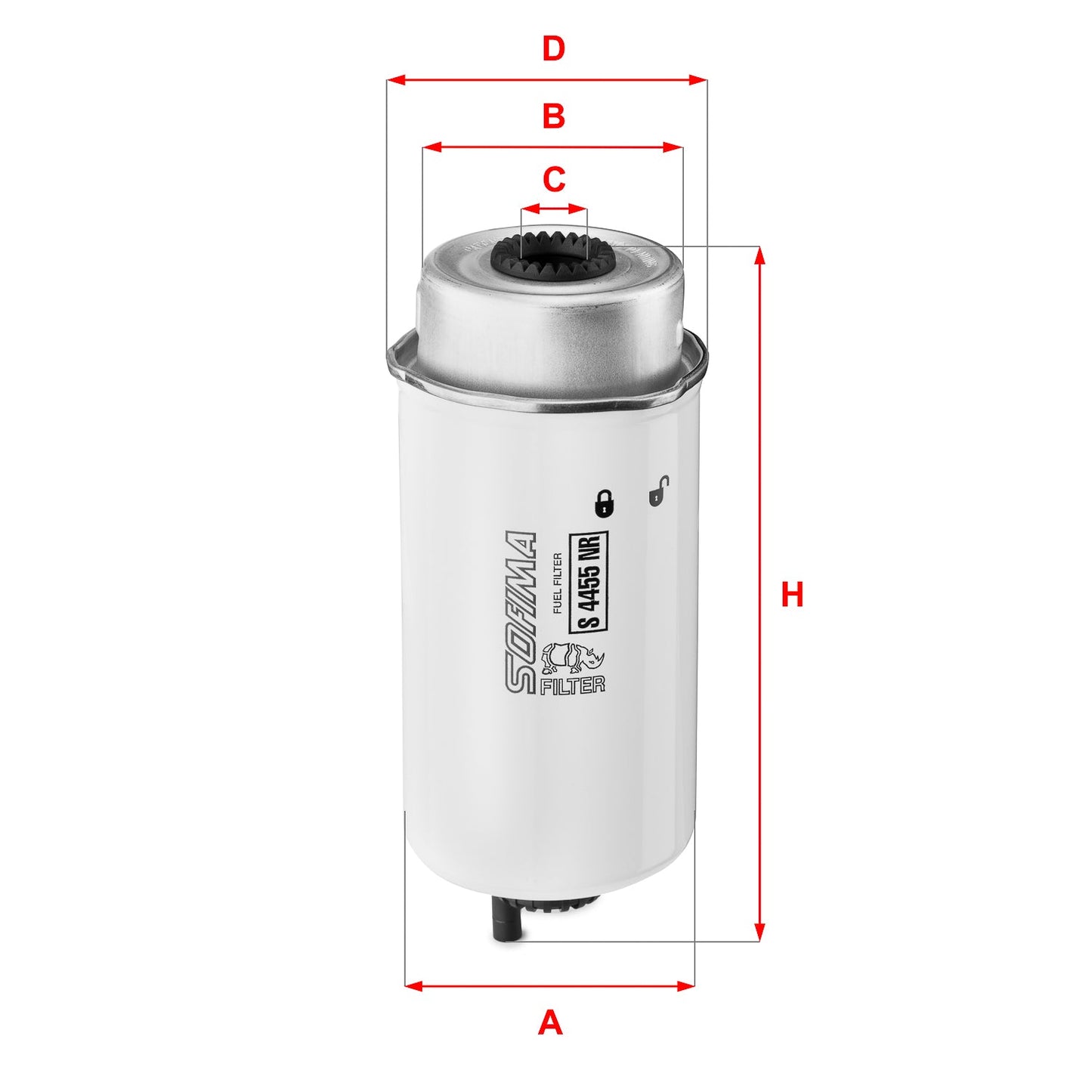SOFIMA S4455NR Fuel Filter