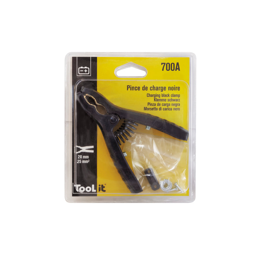 Gys 025776 Black Insulated Curved Clamp 120A Charger Accessories