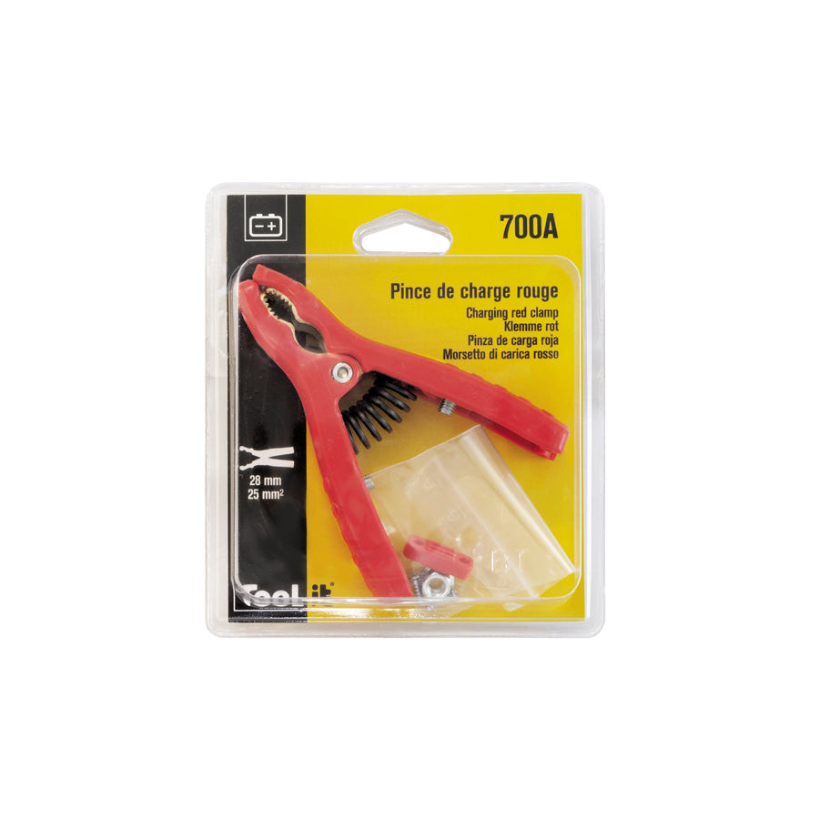 Gys 025783 Red Insulated Curved Clamp 120A Charger Accessories