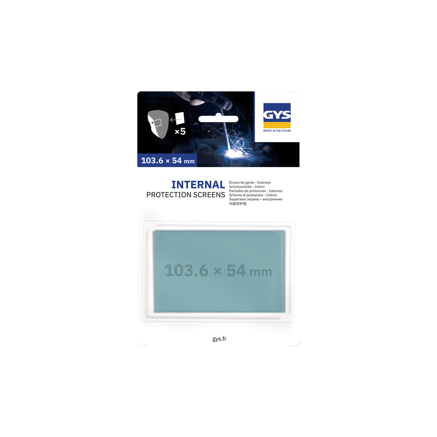 Gys 040809 5 Screens (103.6X54) Int. / Expert 9-13G / Hermes / Space / Invader Welding Accessories