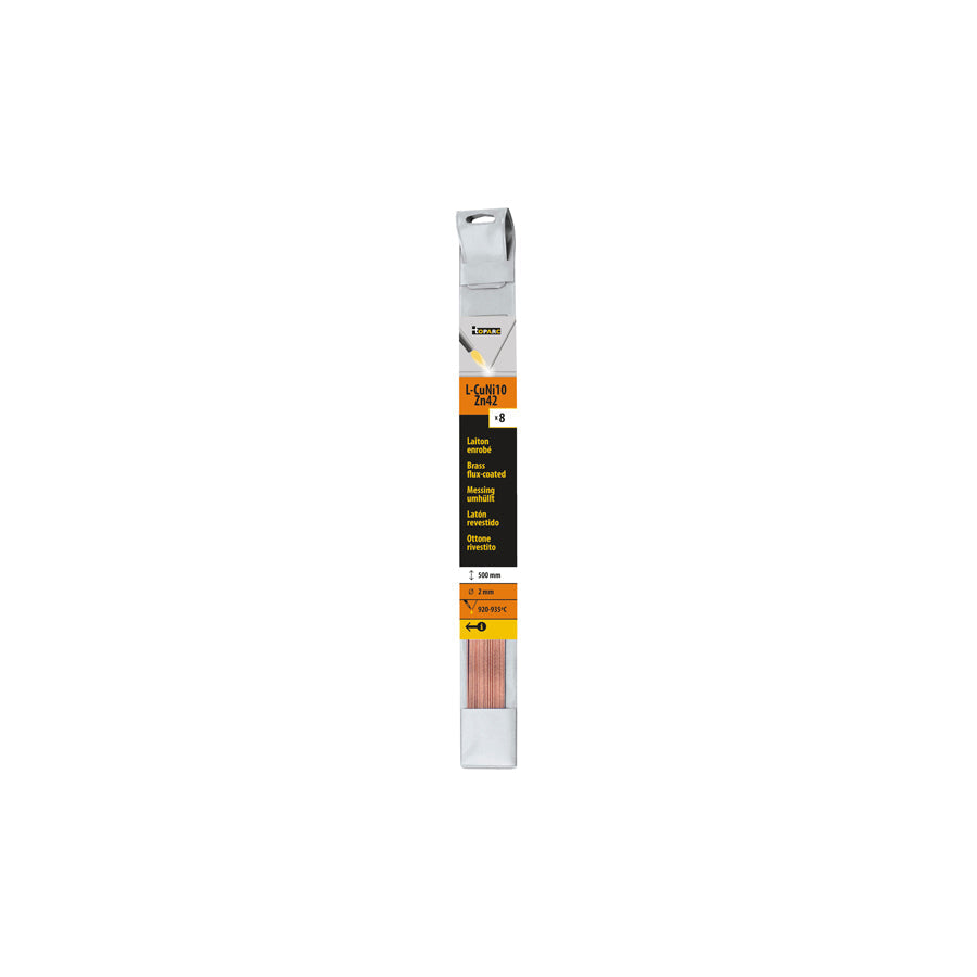 Gys 047303 8 Brazing Rods Flux Coated Brass Ø 2Mm - L. 500Mm Welding Consumables