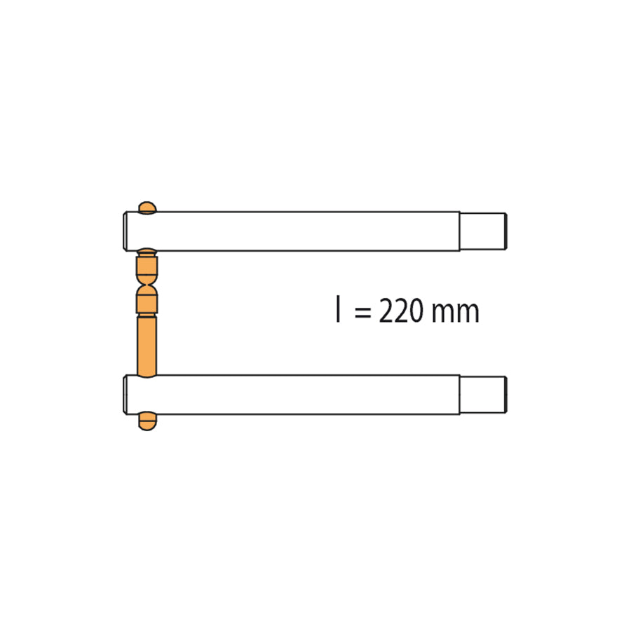 Gys 047938 Portaspot 230 Px2 Double Arm - Offset Electrode (220Mm) Car Body Accessories