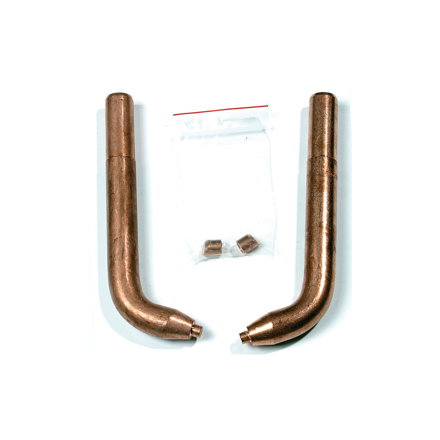 Gys 050518 X2 Arm : 2 Copper Curved Arms (220Mm) With 2 Bevelled Caps Car Body Accessories