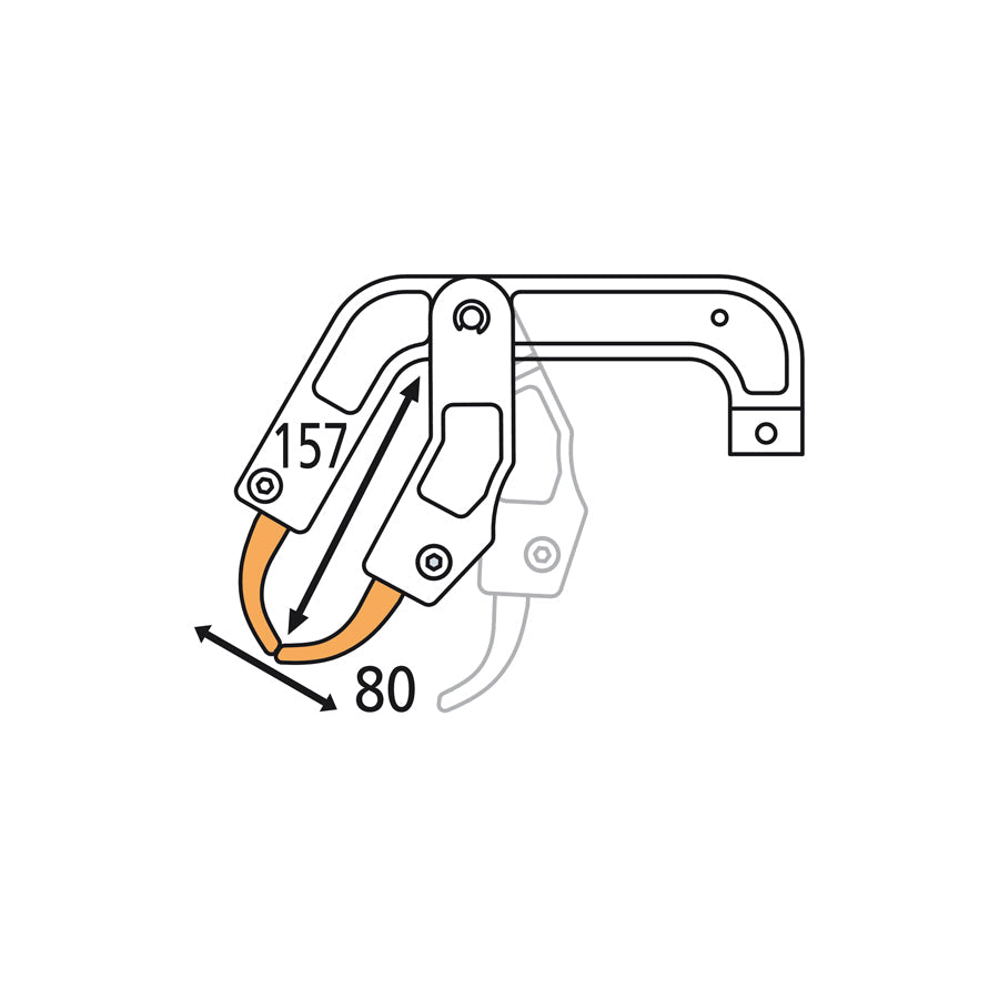 Gys 052253 Difficult-Access Rc4 Arm (157X80Mm) Car Body Accessories