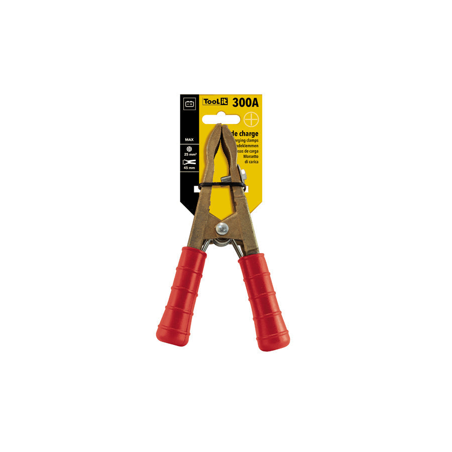 Gys 053700 Brass Clamp 300A - Red Sleeve - Bulk Charger Accessories