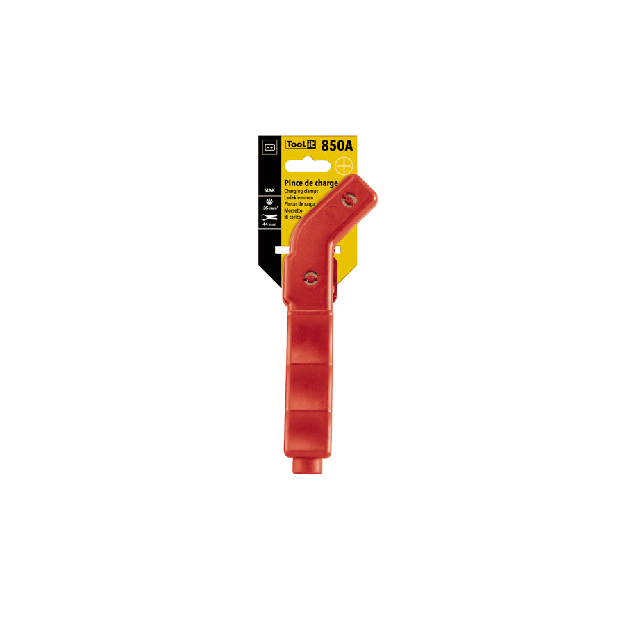 Gys 053816 Curved Insulated Clamp 850A Red - On Card Charger Accessories