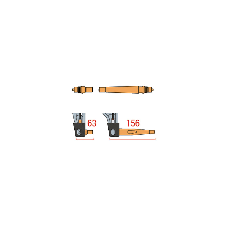 Gys 064478 Set Of 2 G4-Sa Extensions Car Body Accessories
