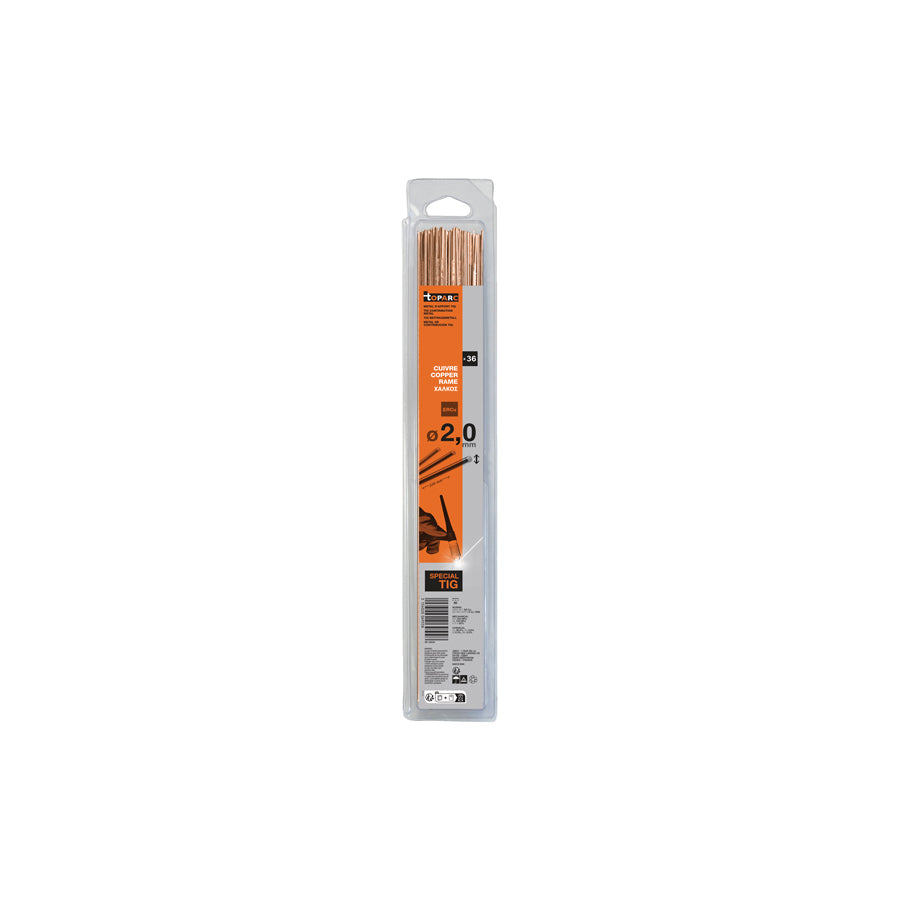 Gys 069558 36 Tig Copper Rods (Ercu) Ø2,0 - 330Mm - Blister 0,33Kg Welding Consumables