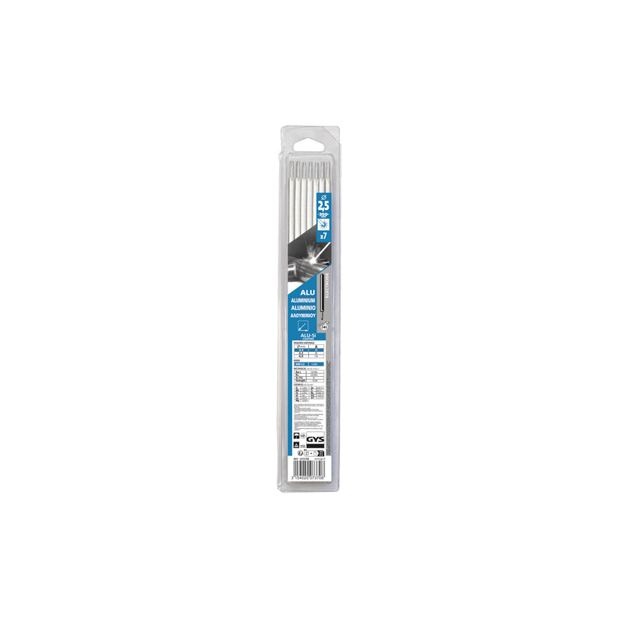 Gys 073708 7 Aluminium Electrodes - Ø2.5 - Blister Welding Consumables