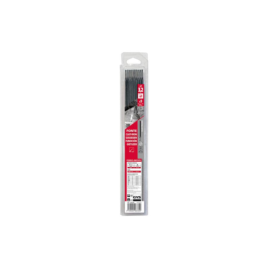 Gys 083349 9 Cast Iron Electrodes - Ø3.2 (Blister) Welding Consumables