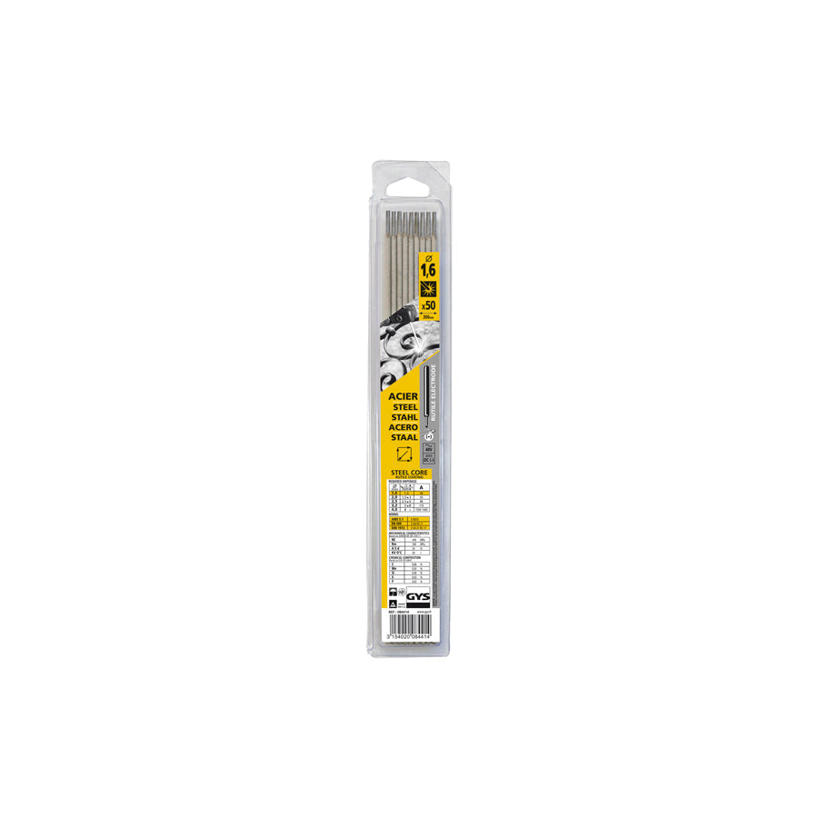 Gys 084414 50 Rutile Electrodes - Steel - Ø1.6 (Blister) Welding Consumables
