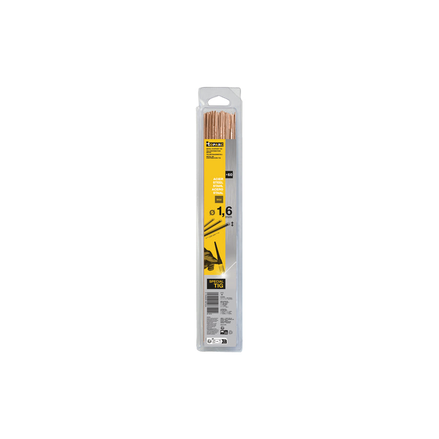 Gys 087224 Tig Filler Rods (X60) - Steel Ø1.6 - 0.33Kg - 330Mm (Blister) Welding Consumables