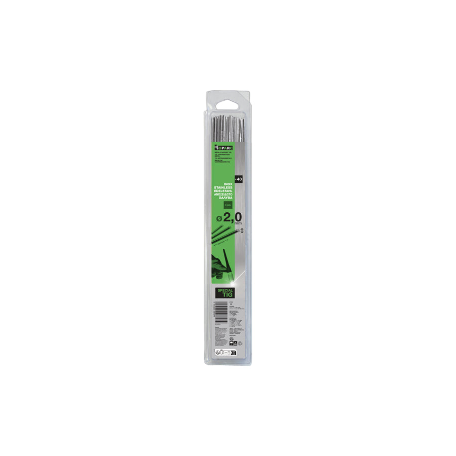 Gys 087279 Tig Filler Rods (X40) - Stainless Steel (316L) Ø2.0 - 330Mm (Blister) Welding Consumables