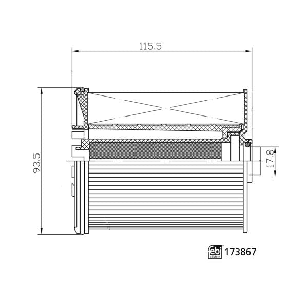 FEBI BILSTEIN FE173867 Fuel Filter
