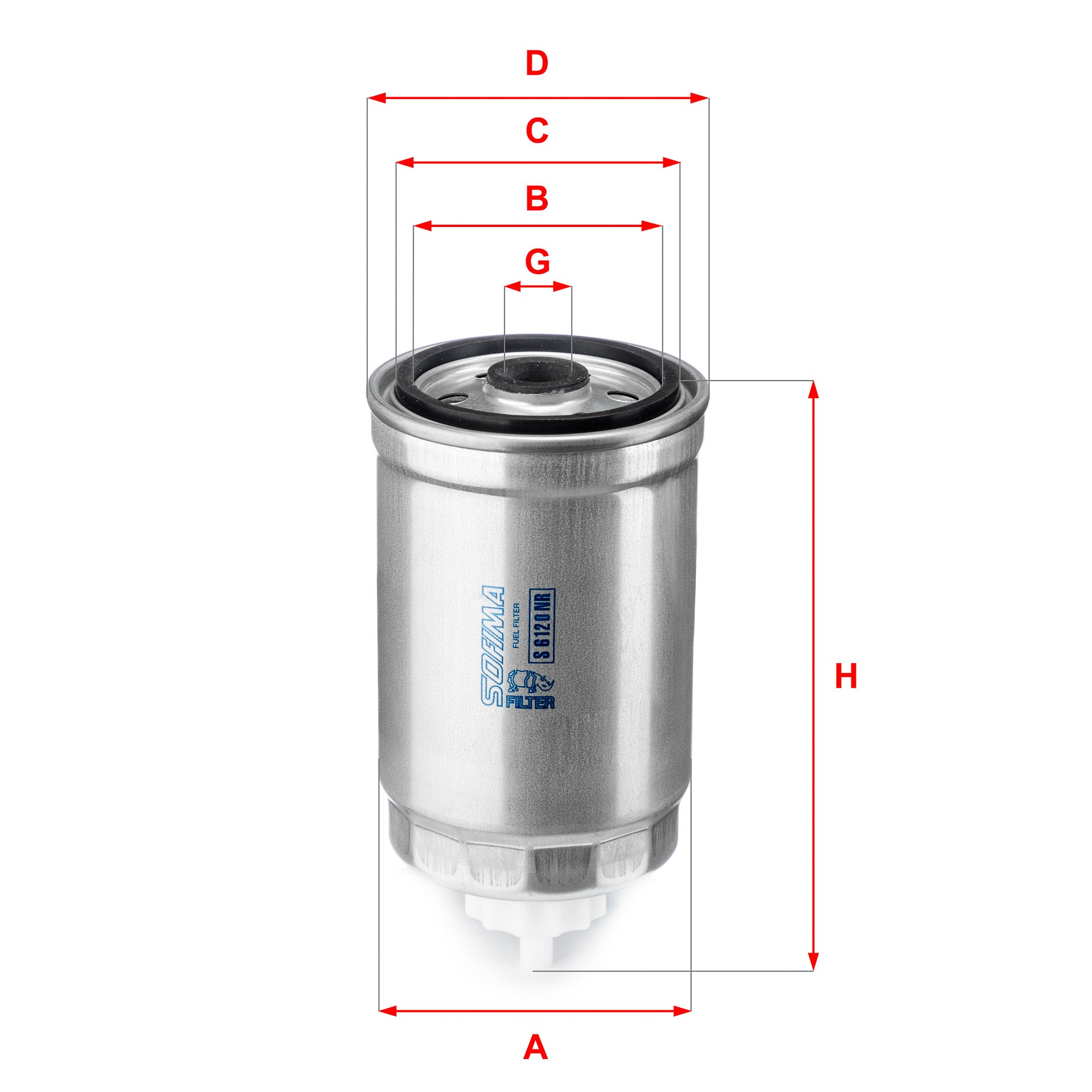 SOFIMA S6120NR Fuel Filter