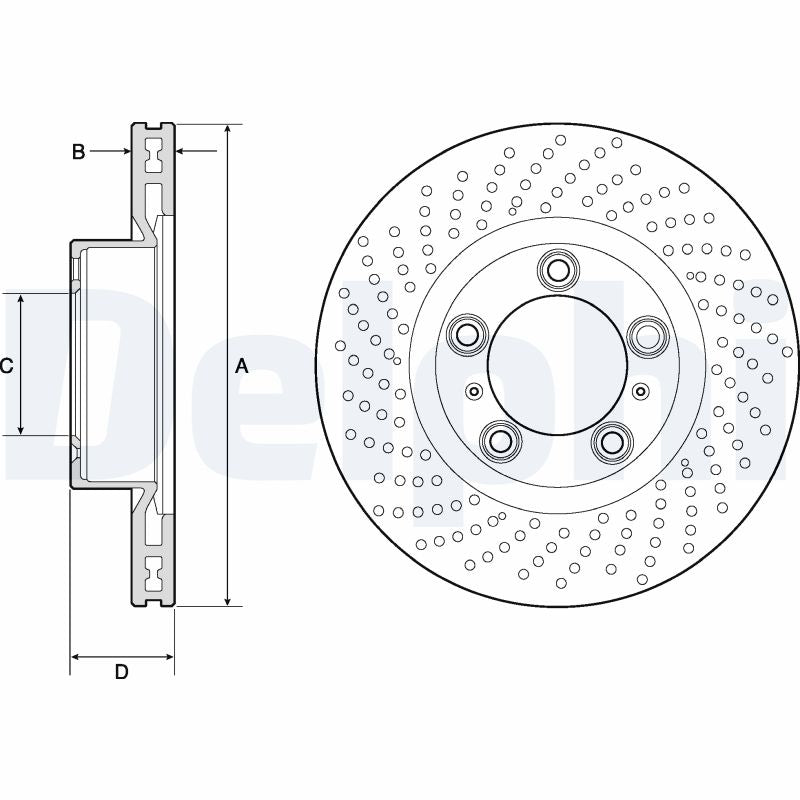 DELPHI BG4813C Brake Disc .
