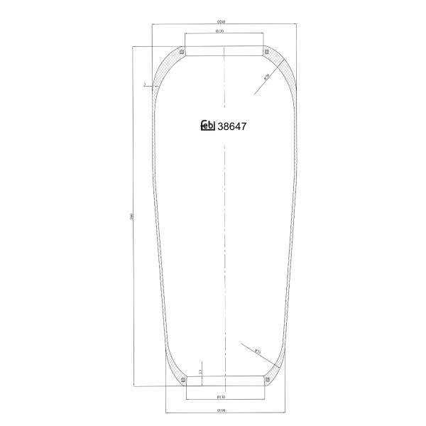 FEBI FE38647 Air Suspension Bellow
