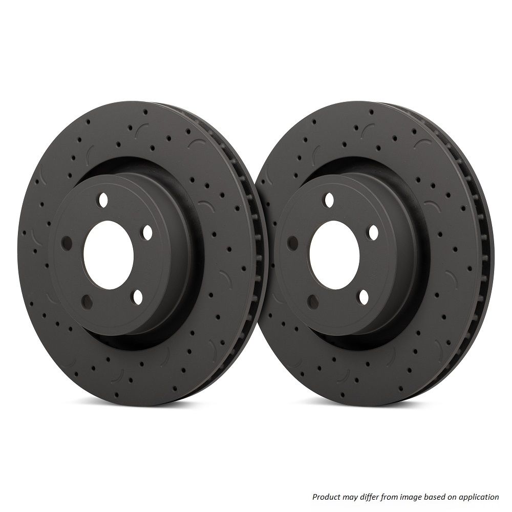 Hawk Performance HTC4974 Talon Slotted & Drilled Brake Discs Front