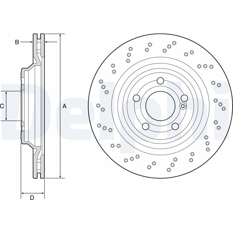 DELPHI BG4920C Brake Disc .
