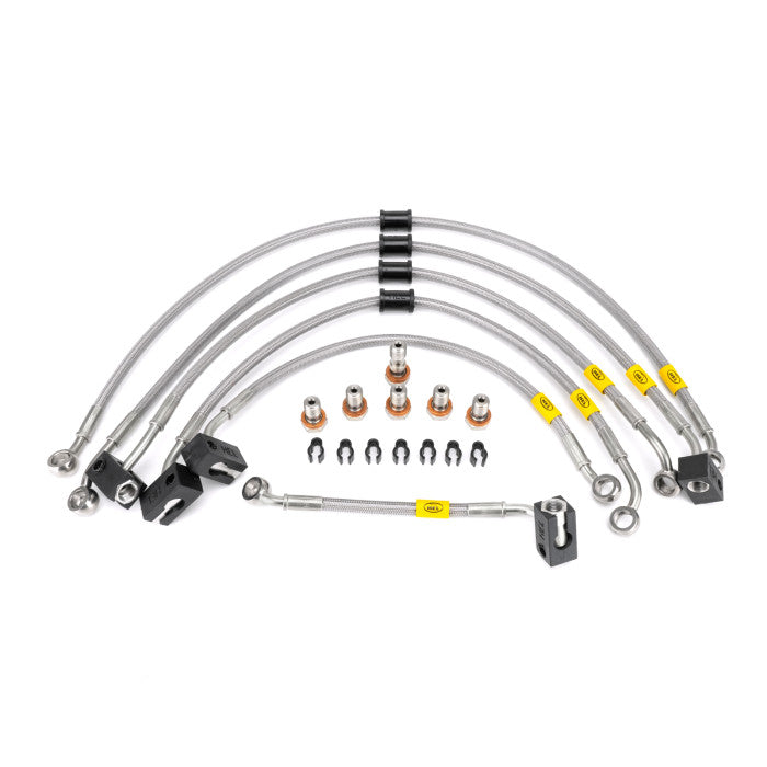 HEL Performance HBF2032 Flexible ABS Replacement Brake Lines Stainless Steel Braided