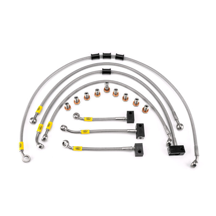 HEL Performance HBF9012 Flexible ABS Replacement Brake Lines Stainless Steel Braided