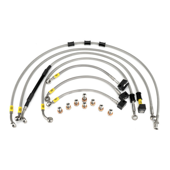 HEL Performance HBF9027 Flexible ABS Replacement Brake Lines Stainless Steel Braided