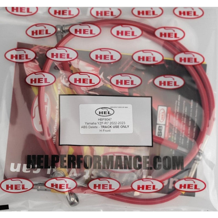 HEL Performance CL-HBF9047-FRONT ABS Delete 'H' Layout Brake Lines Stainless Steel Braided