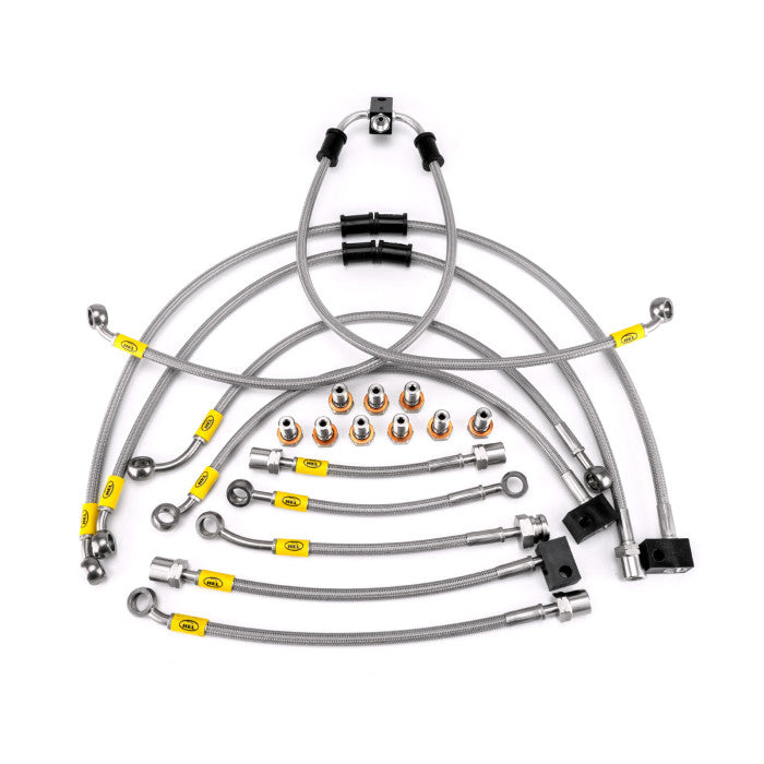 HEL Performance HBF9662 Flexible ABS Replacement Brake Lines Stainless Steel Braided