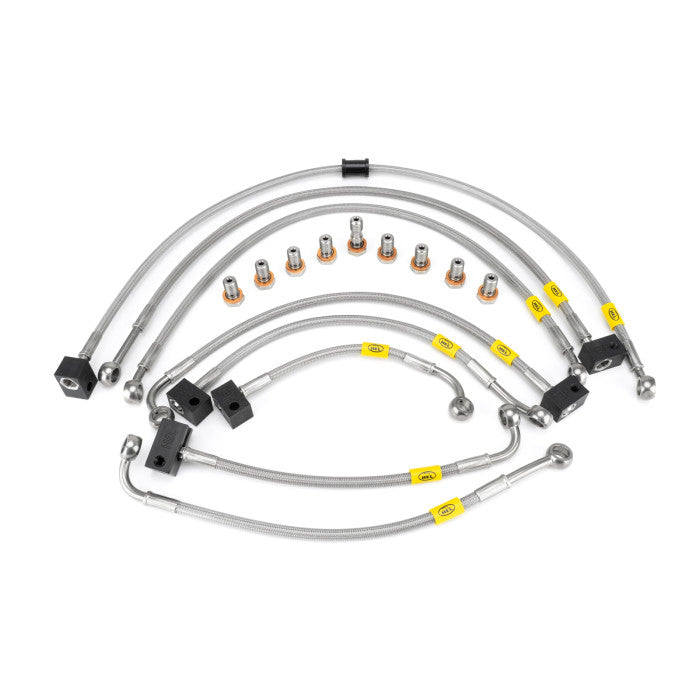 HEL Performance HBF9693 Flexible ABS Replacement Brake Lines Stainless Steel Braided