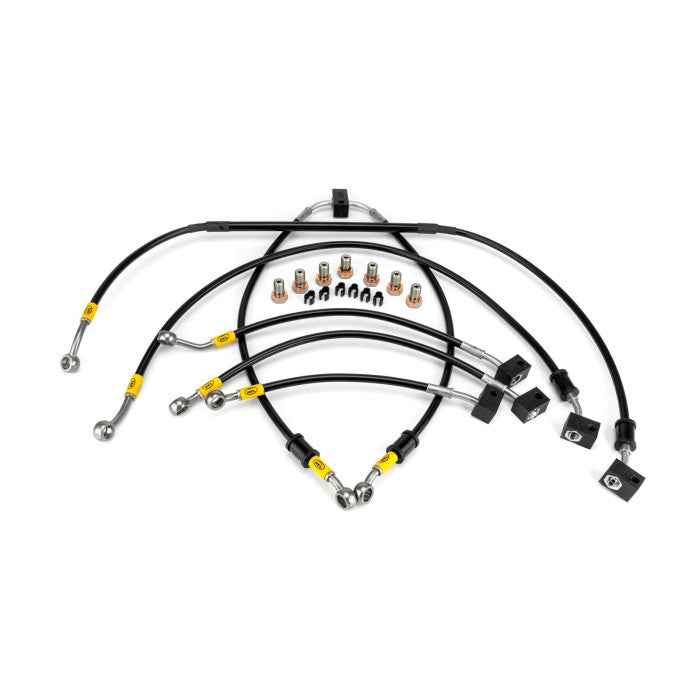 HEL Performance HBF9639 Flexible ABS Replacement Brake Lines Stainless Steel Braided